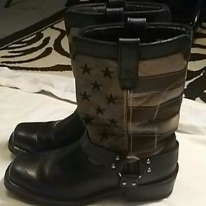 durango black faded flag harness boot